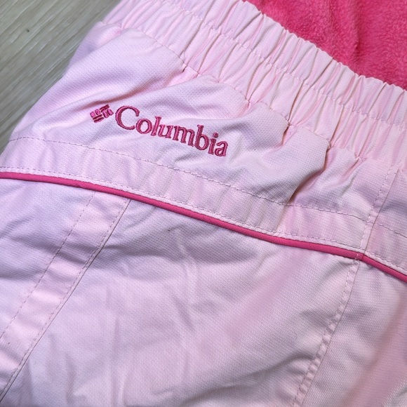 Columbia Toddler Girls Pink Sherpa Snow Velcro Jumpsuit Size 4/5 - Picture 4 of 6